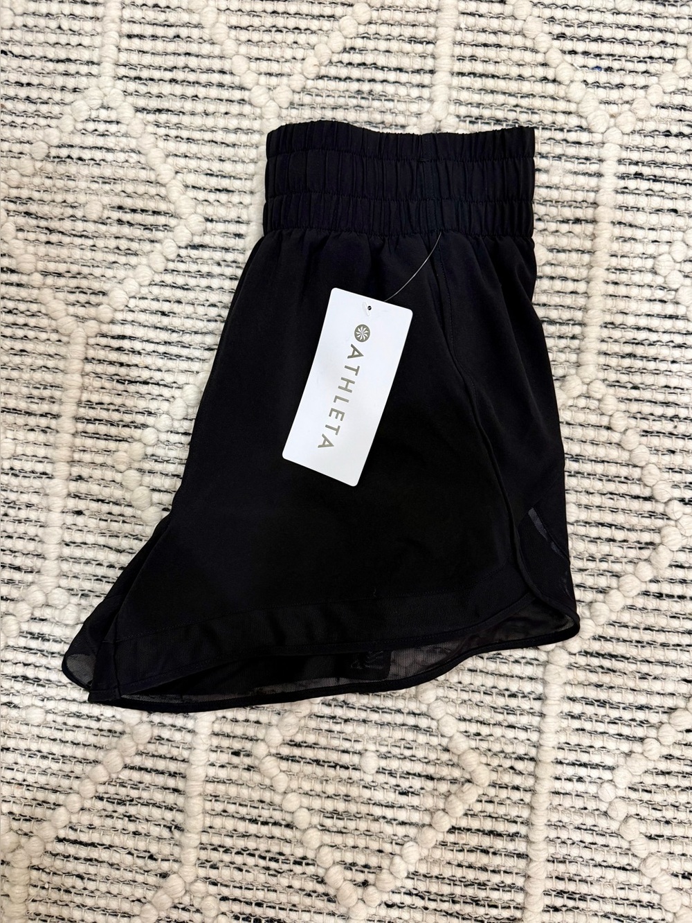 Athleta Mesh Racer Run High Rise 3" Short